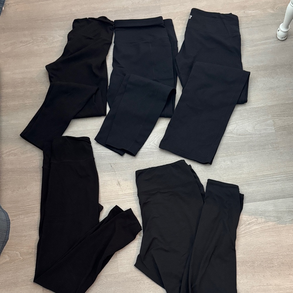 Women’s Black High-Rise Stretch Leggings